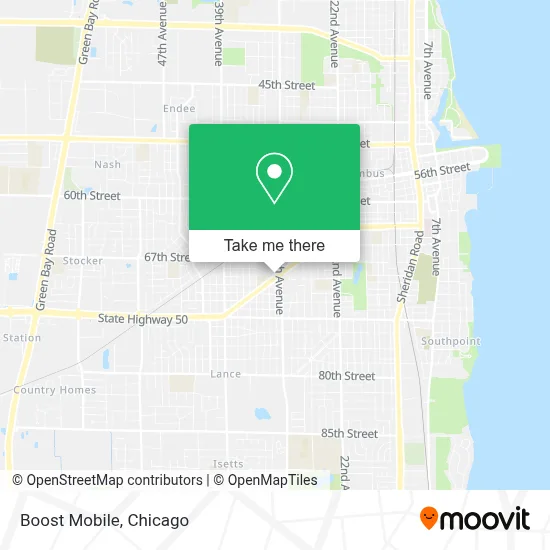Boost Mobile map