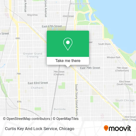 Curtis Key And Lock Service map
