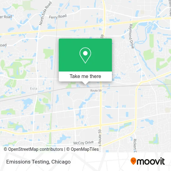 Emissions Testing map