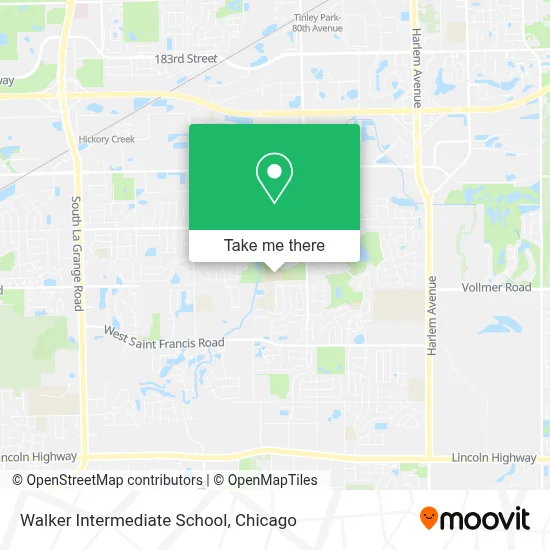 Walker Intermediate School map