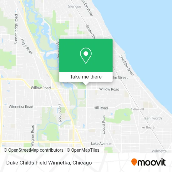Duke Childs Field Winnetka map