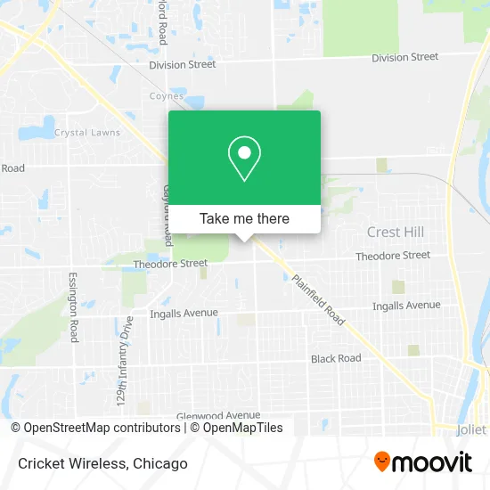 Cricket Wireless map