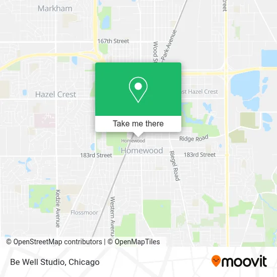 Be Well Studio map