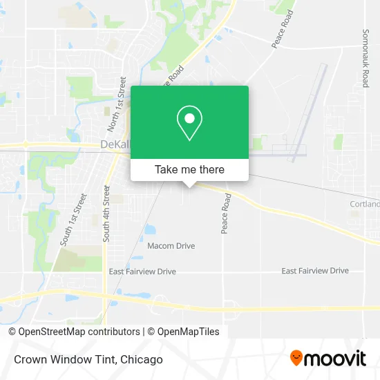 Crown Window Tint map