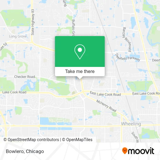 Bowlero map