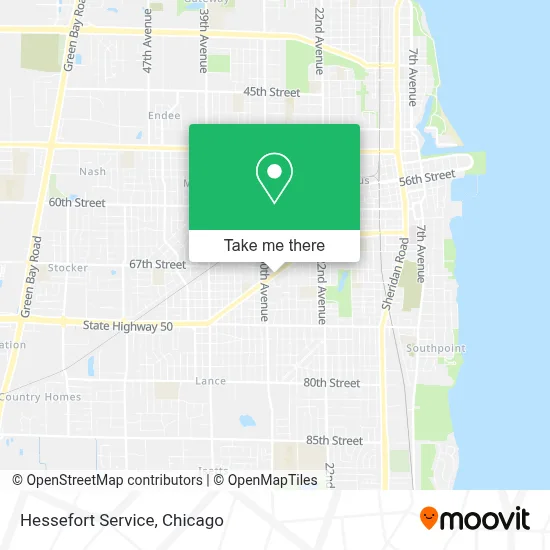 Hessefort Service map