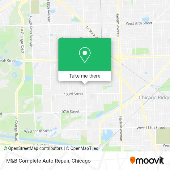 M&B Complete Auto Repair map