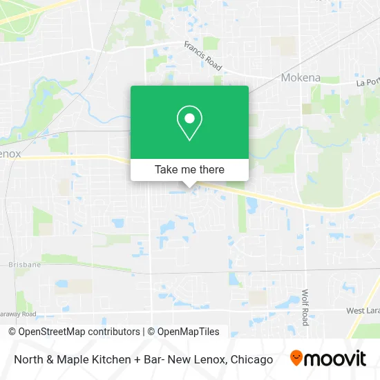 North & Maple Kitchen + Bar- New Lenox map