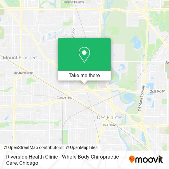 Riverside Health Clinic - Whole Body Chiropractic Care map