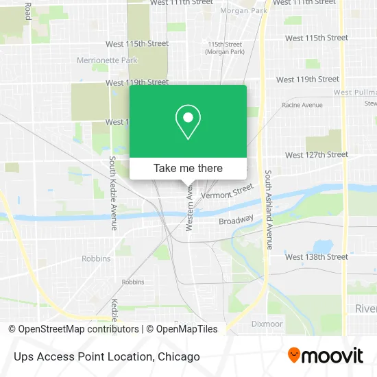 Ups Access Point Location map