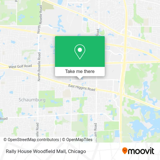 Rally House Woodfield Mall map