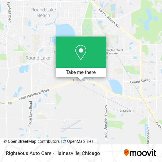 Righteous Auto Care - Hainesville map