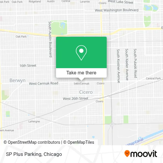 SP Plus Parking map