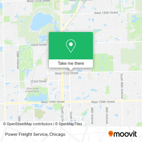 Power Freight Service map