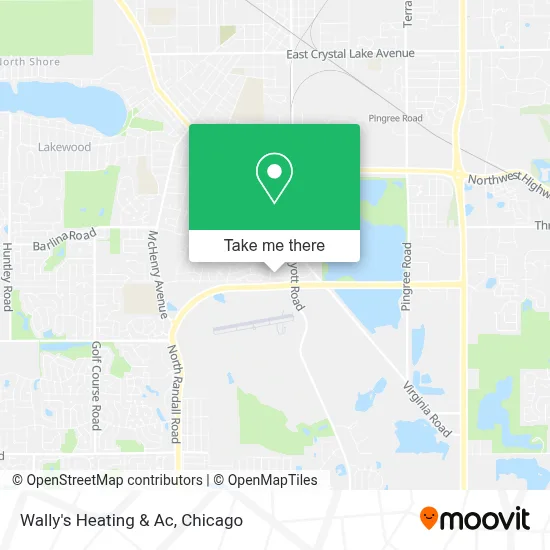 Wally's Heating & Ac map