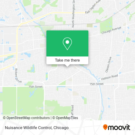 Nuisance Wildlife Control map