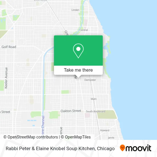 Rabbi Peter & Elaine Knobel Soup Kitchen map