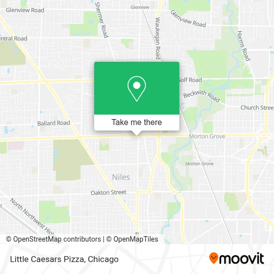 Little Caesars Pizza map