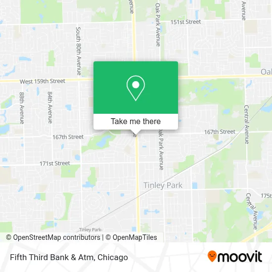 Fifth Third Bank & Atm map
