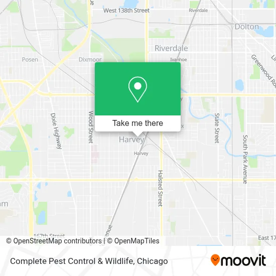 Complete Pest Control & Wildlife map