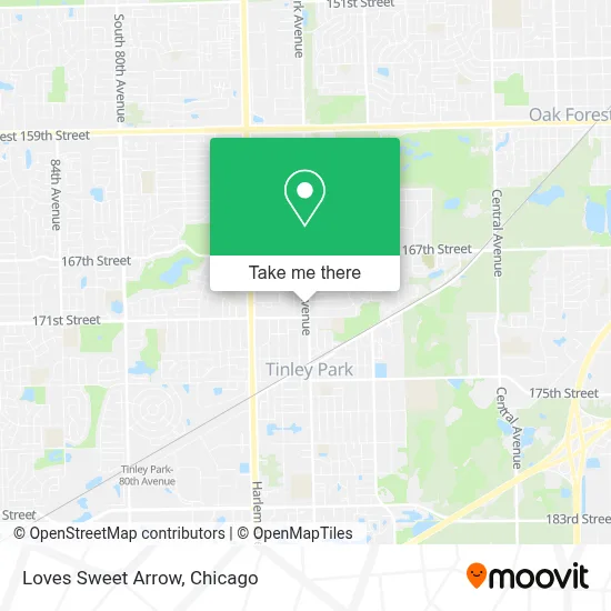 Loves Sweet Arrow map