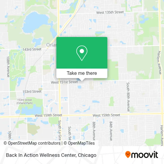 Back In Action Wellness Center map