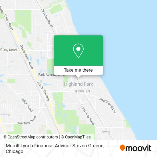 Merrill Lynch Financial Advisor Steven Greene map