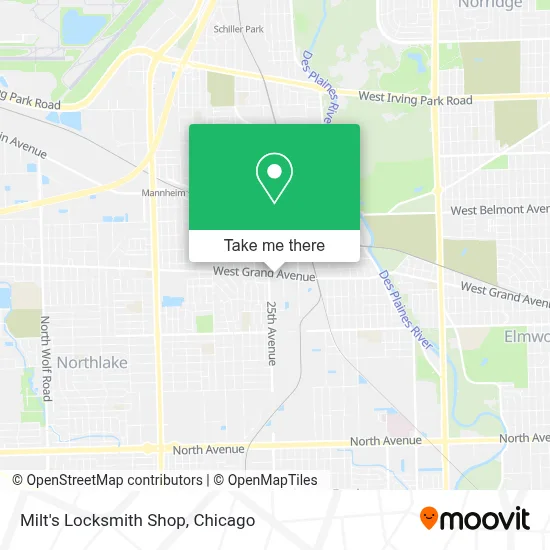 Milt's Locksmith Shop map