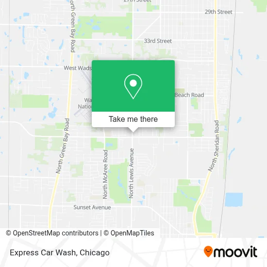 Express Car Wash map