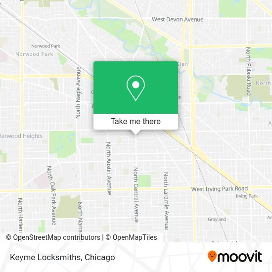 Keyme Locksmiths map