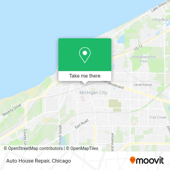Auto House Repair map