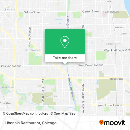 Libanais Restaurant map