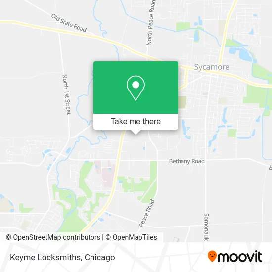 Keyme Locksmiths map