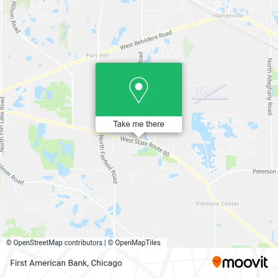 First American Bank map