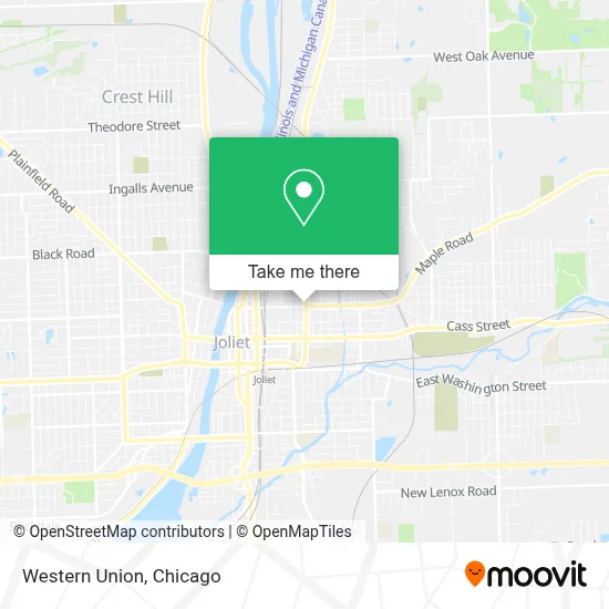 Western Union map