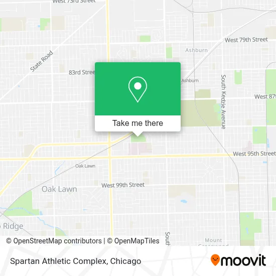 Spartan Athletic Complex map