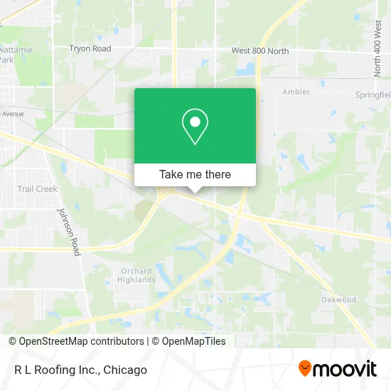 R L Roofing Inc. map