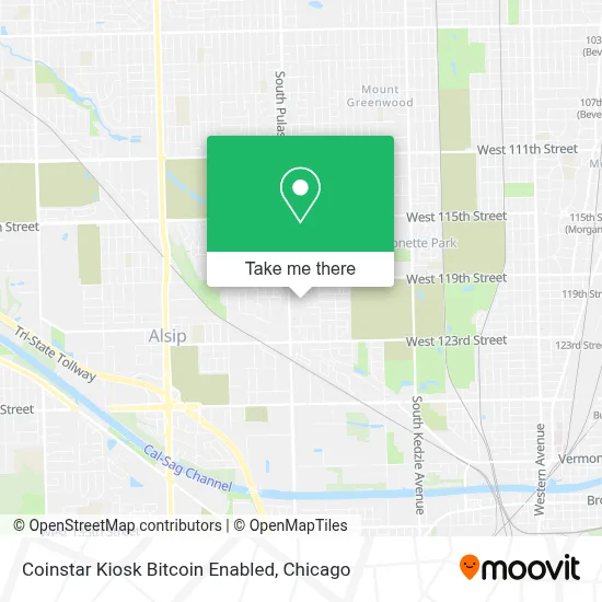 Coinstar Kiosk Bitcoin Enabled map
