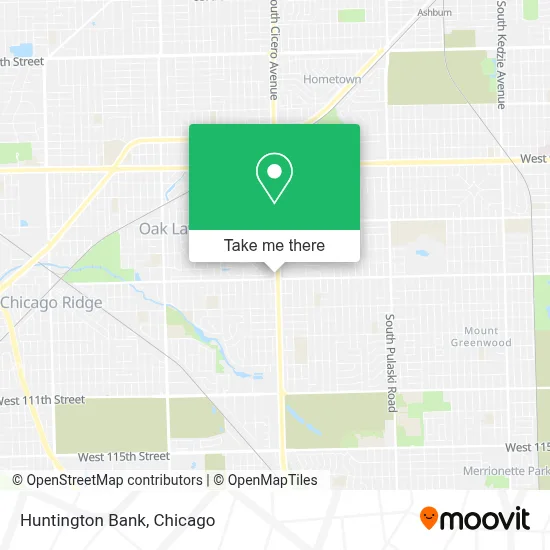 Huntington Bank map