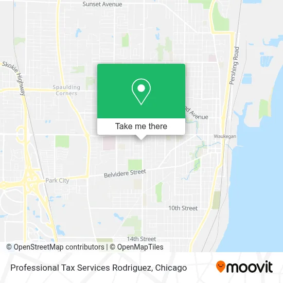 Professional Tax Services Rodriguez map