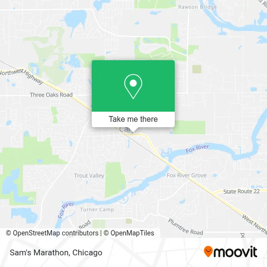 Sam's Marathon map