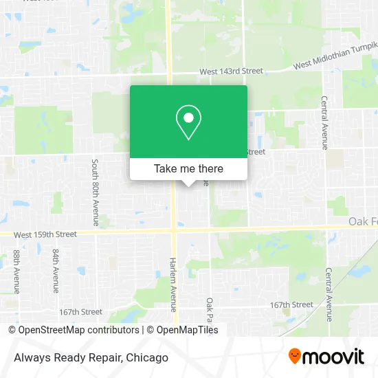 Always Ready Repair map