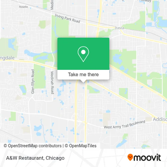 A&W Restaurant map