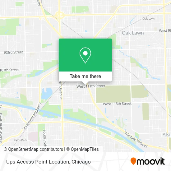 Ups Access Point Location map