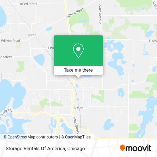 Storage Rentals Of America map