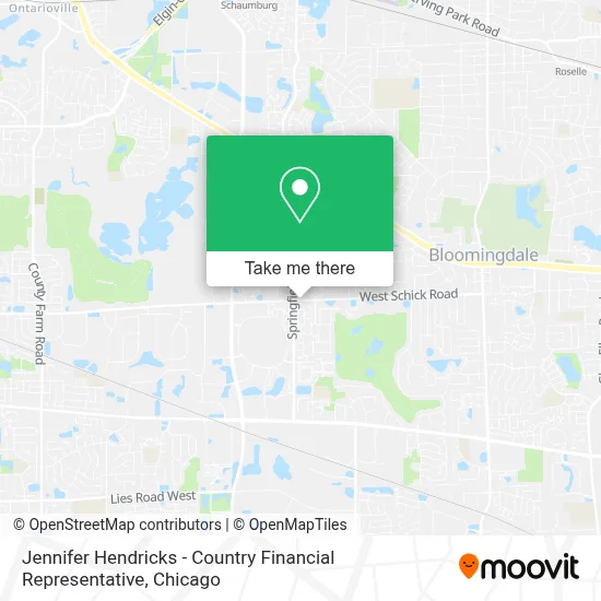Jennifer Hendricks - Country Financial Representative map