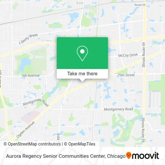 Aurora Regency Senior Communities Center map