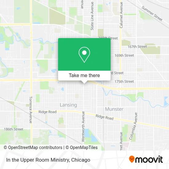 In the Upper Room Ministry map