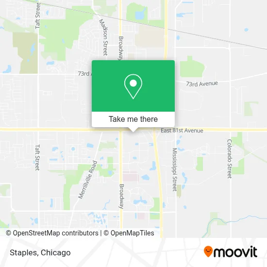 Staples map
