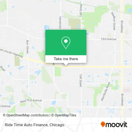 Ride Time Auto Finance map
